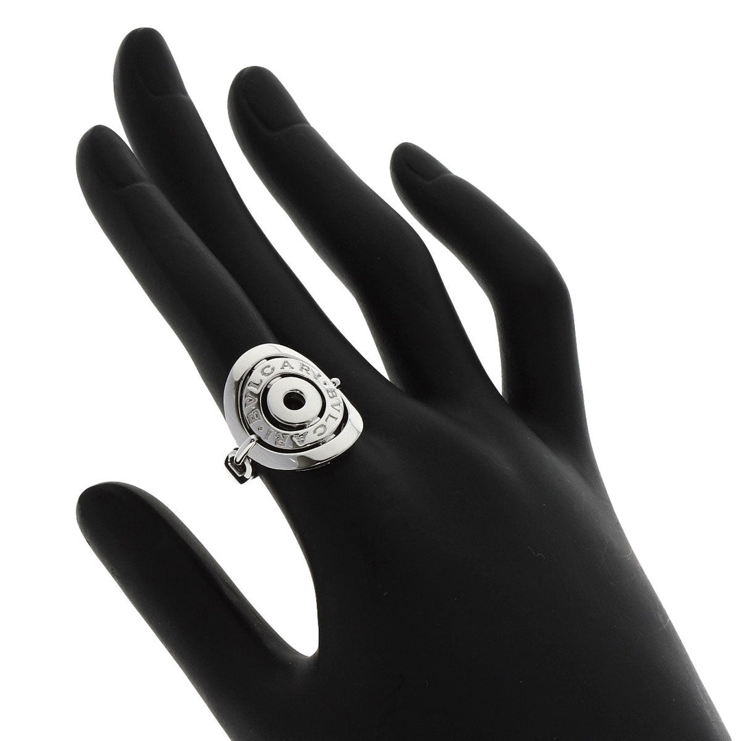 BVLGARI Ring K18WG Silver Asturale Cerki Women Used Authentic
