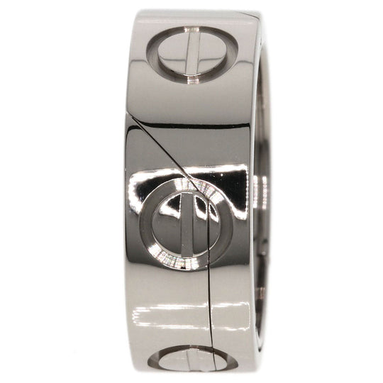 CARTIER Ring K18WG Silver Astro Love Ring #49 Women Used Authentic