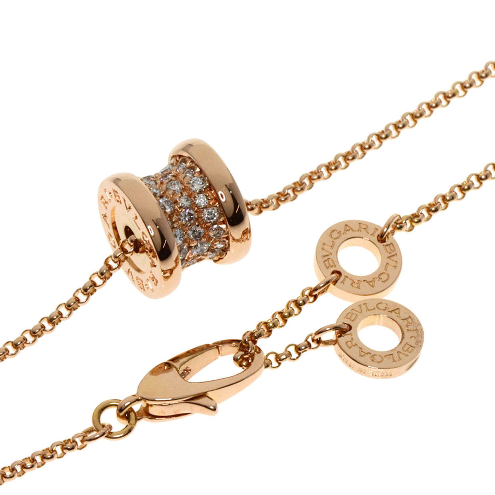 BVLGARI Necklace 18K Pink Gold gold B-zero1 be zero one diamond