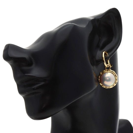 TASAKI Earring 18K Yellow Gold gold Mabe Pearl Butterfly