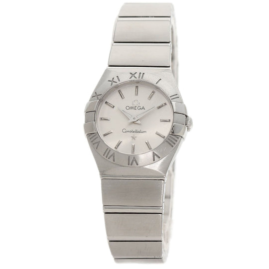 OMEGA Watches Quartz 123.10.24.60.02.001 Stainless Steel , Stainless Steel Silver Constellation Blush Silver dial Women Used Authentic