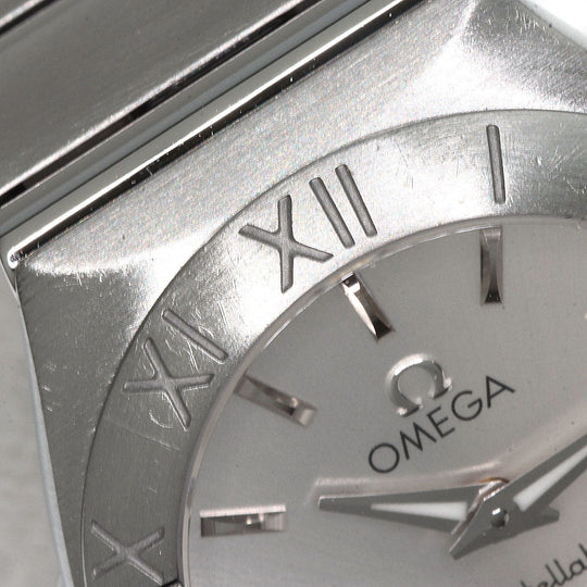 OMEGA Watches Quartz 123.10.24.60.02.001 Stainless Steel , Stainless Steel Silver Constellation Blush Silver dial Women Used Authentic