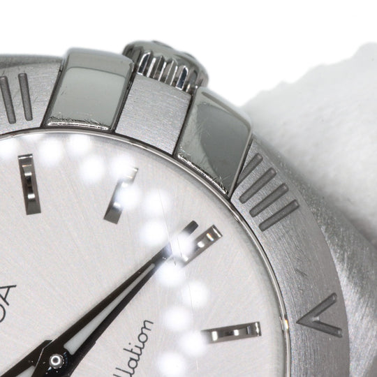 OMEGA Watches Quartz 123.10.24.60.02.001 Stainless Steel , Stainless Steel Silver Constellation Blush Silver dial Women Used Authentic