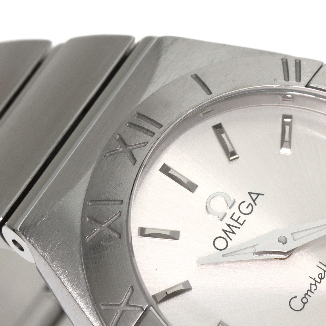 OMEGA Watches Quartz 123.10.24.60.02.001 Stainless Steel , Stainless Steel Silver Constellation Blush Silver dial Women Used Authentic