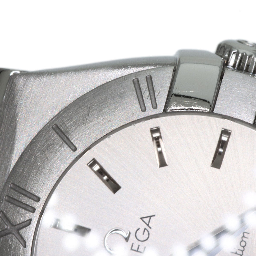 OMEGA Watches Quartz 123.10.24.60.02.001 Stainless Steel , Stainless Steel Silver Constellation Blush Silver dial Women Used Authentic