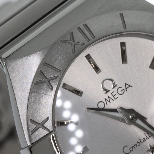 OMEGA Watches Quartz 123.10.24.60.02.001 Stainless Steel , Stainless Steel Silver Constellation Blush Silver dial Women Used Authentic