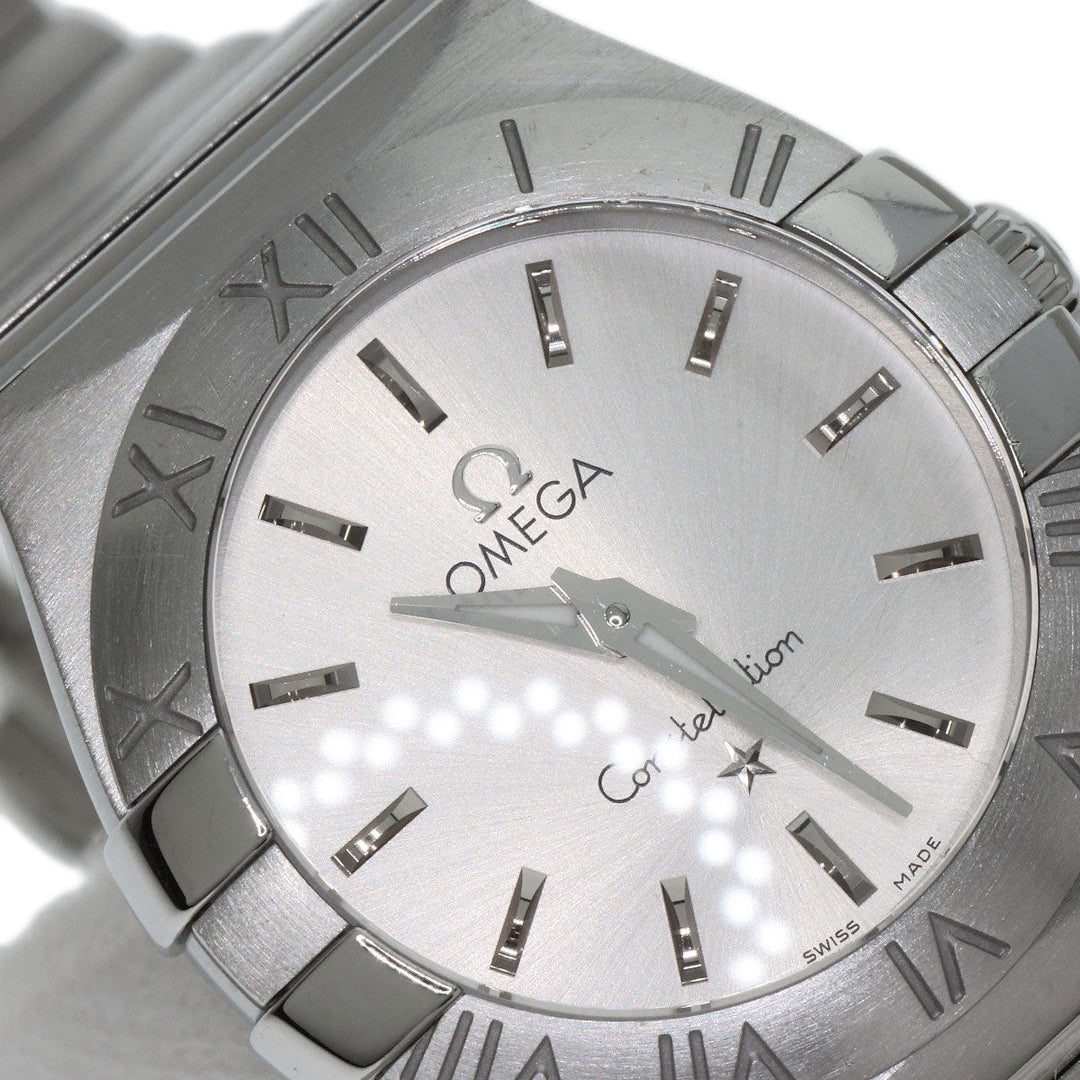 OMEGA Watches Quartz 123.10.24.60.02.001 Stainless Steel , Stainless Steel Silver Constellation Blush Silver dial Women Used Authentic