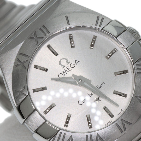 OMEGA Watches Quartz 123.10.24.60.02.001 Stainless Steel , Stainless Steel Silver Constellation Blush Silver dial Women Used Authentic