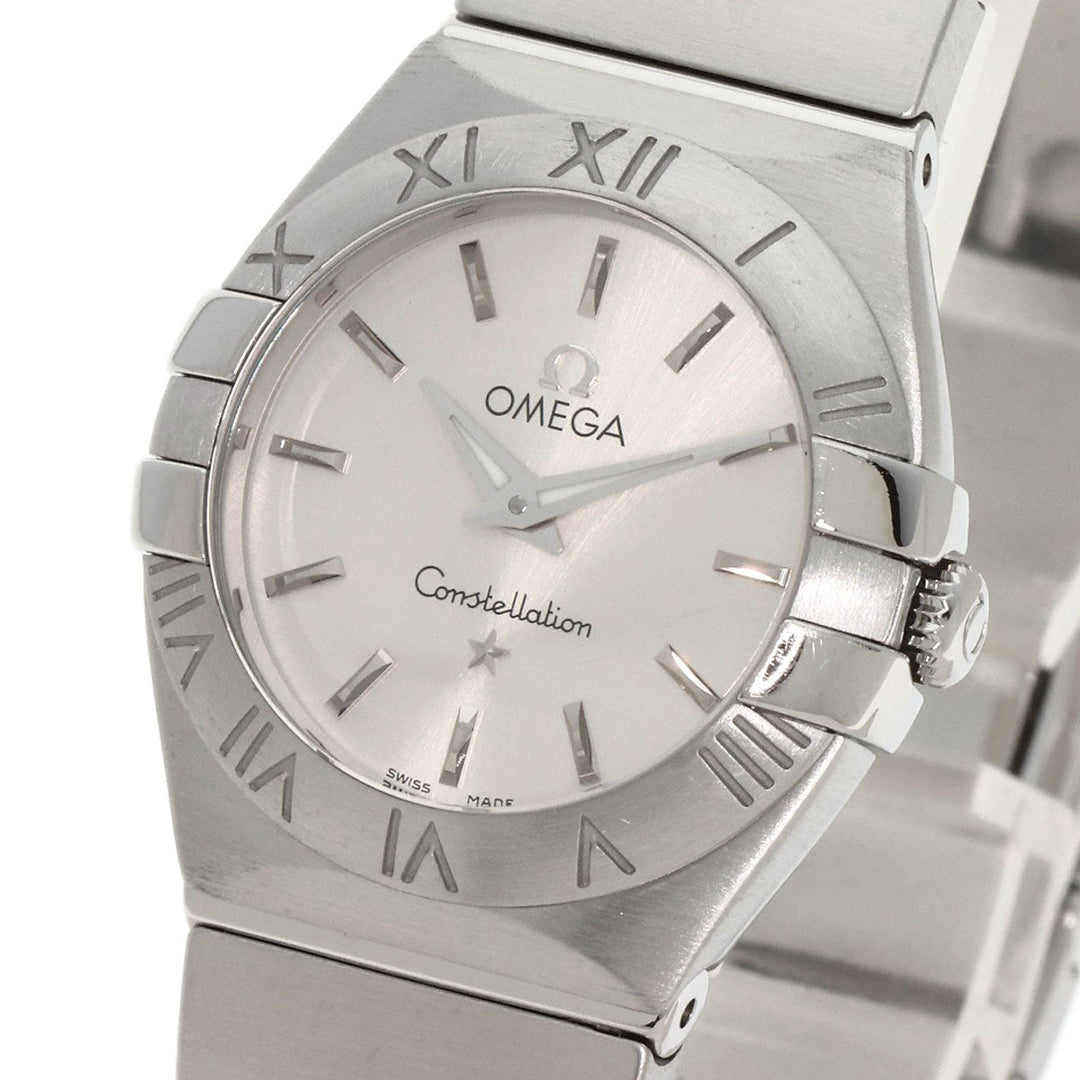 OMEGA Watches Quartz 123.10.24.60.02.001 Stainless Steel , Stainless Steel Silver Constellation Blush Silver dial Women Used Authentic