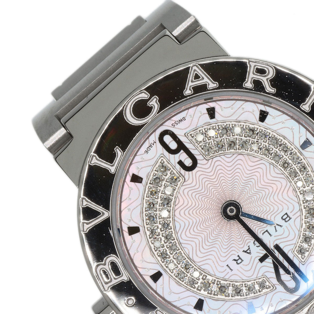 BVLGARI Watches Quartz BB26C2SS/DN Stainless Steel , Stainless Steel Silver Bulgari Bulgari Diamond Pink shell dial Women Used Authentic