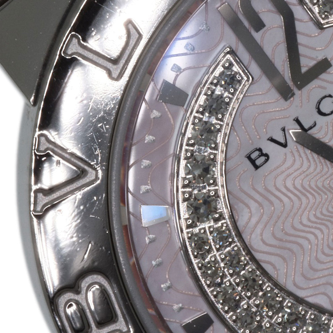 BVLGARI Watches Quartz BB26C2SS/DN Stainless Steel , Stainless Steel Silver Bulgari Bulgari Diamond Pink shell dial Women Used Authentic