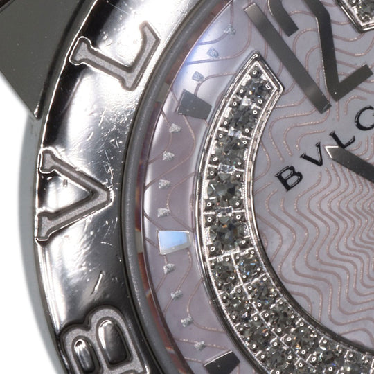 BVLGARI Watches Quartz BB26C2SS/DN Stainless Steel , Stainless Steel Silver Bulgari Bulgari Diamond Pink shell dial Women Used Authentic