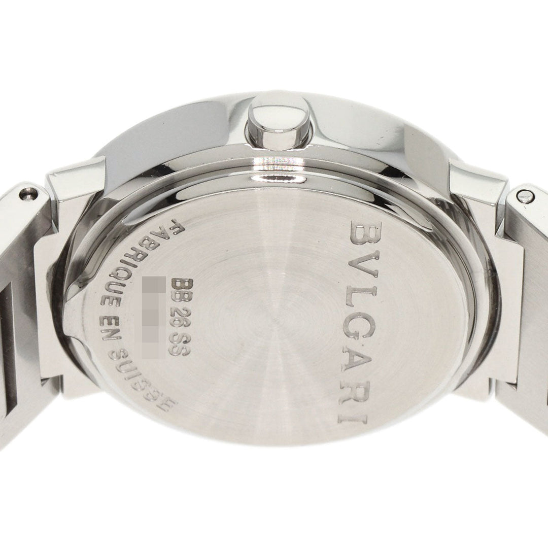 BVLGARI Watches Quartz BB26C2SS/DN Stainless Steel , Stainless Steel Silver Bulgari Bulgari Diamond Pink shell dial Women Used Authentic