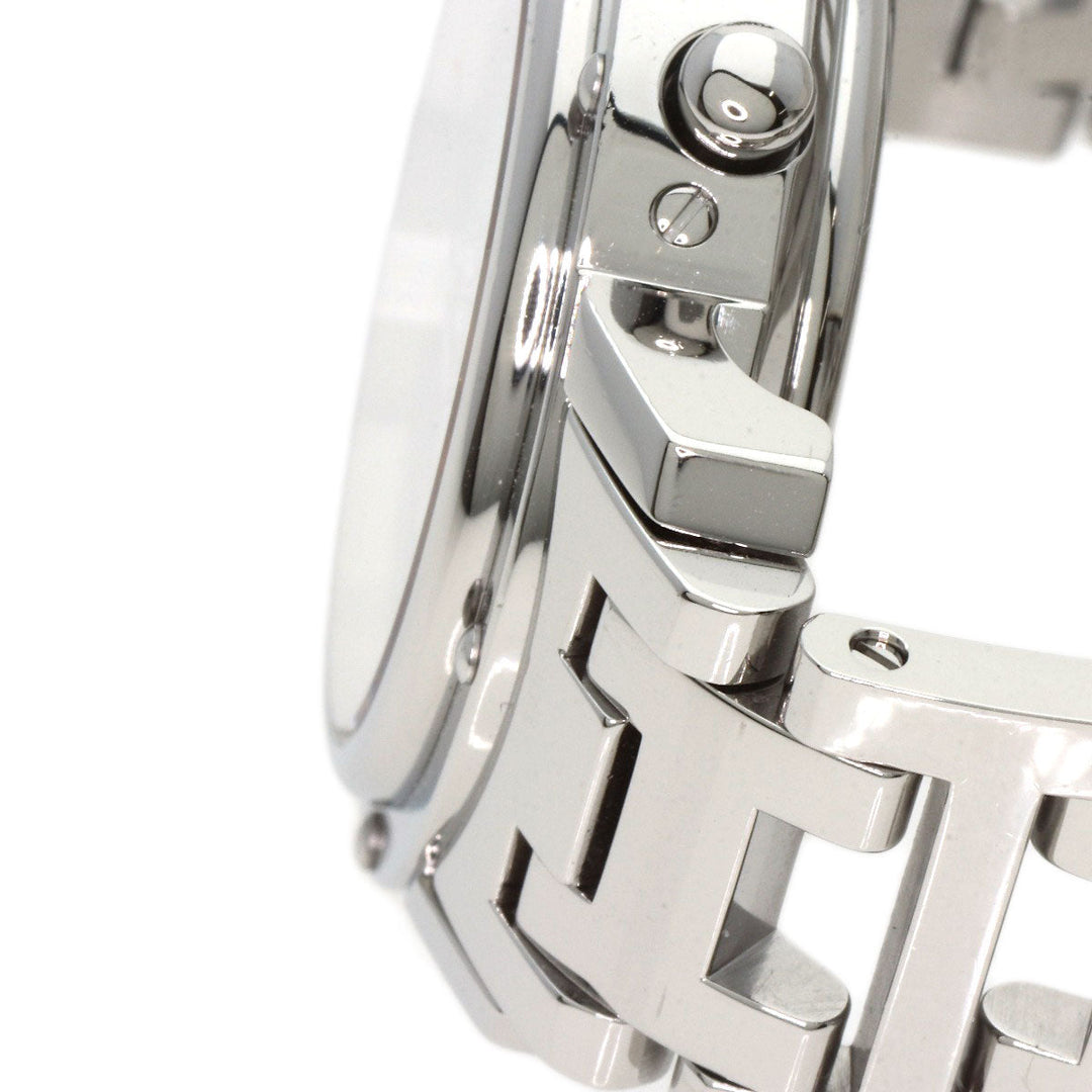 HERMES Watches Quartz CL1.310 Stainless Steel , Stainless Steel Silver Clipper Chronograph White shell dial Women Used Authentic