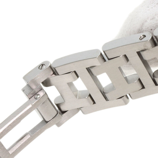 HERMES Watches Quartz CL1.310 Stainless Steel , Stainless Steel Silver Clipper Chronograph White shell dial Women Used Authentic