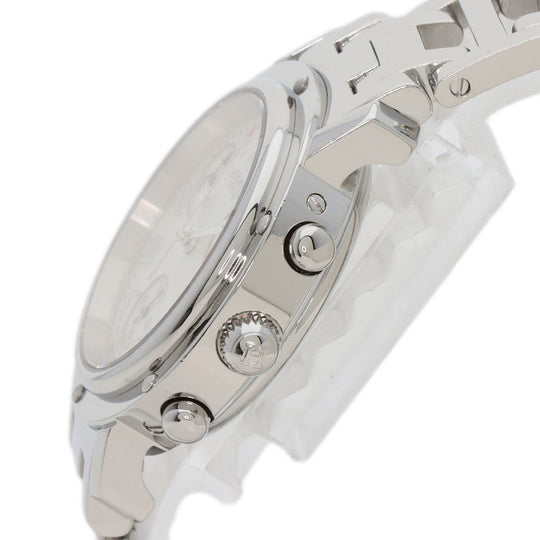 HERMES Watches Quartz CL1.310 Stainless Steel , Stainless Steel Silver Clipper Chronograph White shell dial Women Used Authentic