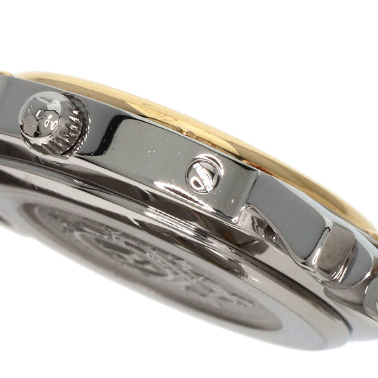 HERMES Watches Quartz CL4.220 Stainless Steel , SSxGP gold Clipper black dial Women Used Authentic