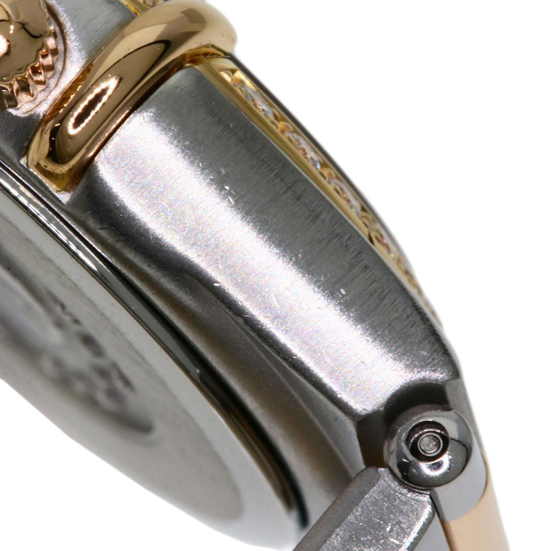 OMEGA Watches Quartz 1358.60 Stainless Steel , SSxK18PG gold Constellation 12P Bezel Diamond Brown dial Women Used Authentic