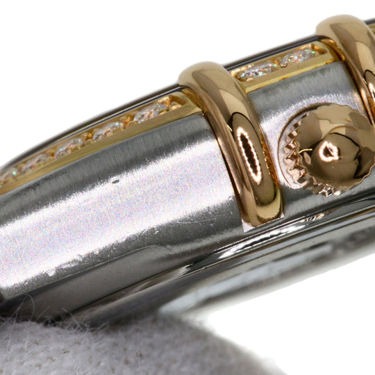 OMEGA Watches Quartz 1358.60 Stainless Steel , SSxK18PG gold Constellation 12P Bezel Diamond Brown dial Women Used Authentic