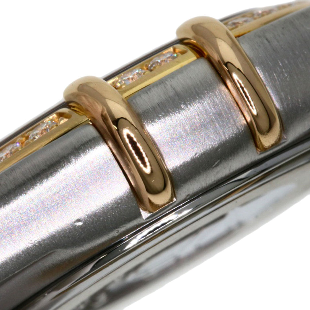 OMEGA Watches Quartz 1358.60 Stainless Steel , SSxK18PG gold Constellation 12P Bezel Diamond Brown dial Women Used Authentic