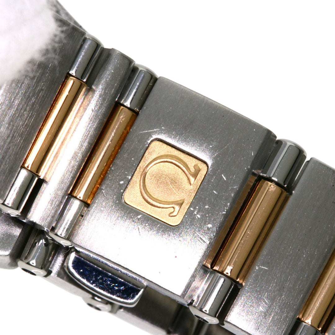 OMEGA Watches Quartz 1358.60 Stainless Steel , SSxK18PG gold Constellation 12P Bezel Diamond Brown dial Women Used Authentic