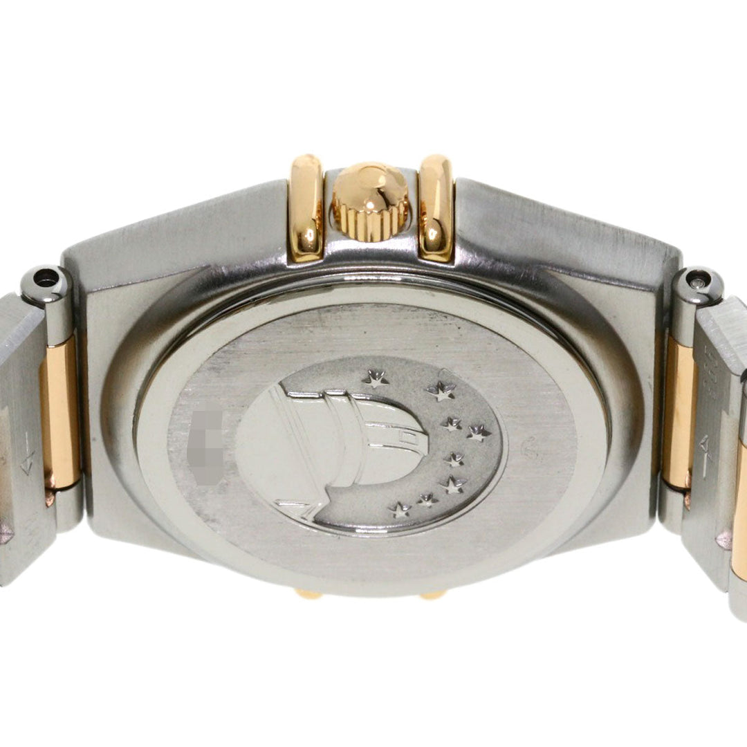 OMEGA Watches Quartz 1358.60 Stainless Steel , SSxK18PG gold Constellation 12P Bezel Diamond Brown dial Women Used Authentic