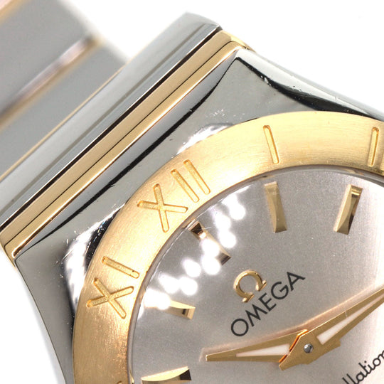 OMEGA Watches Quartz 123.20.27.60.02.004 Stainless Steel , Stainless Steel , K18YG Silver Constellation 1.1 " Silver dial Boys Used Authentic