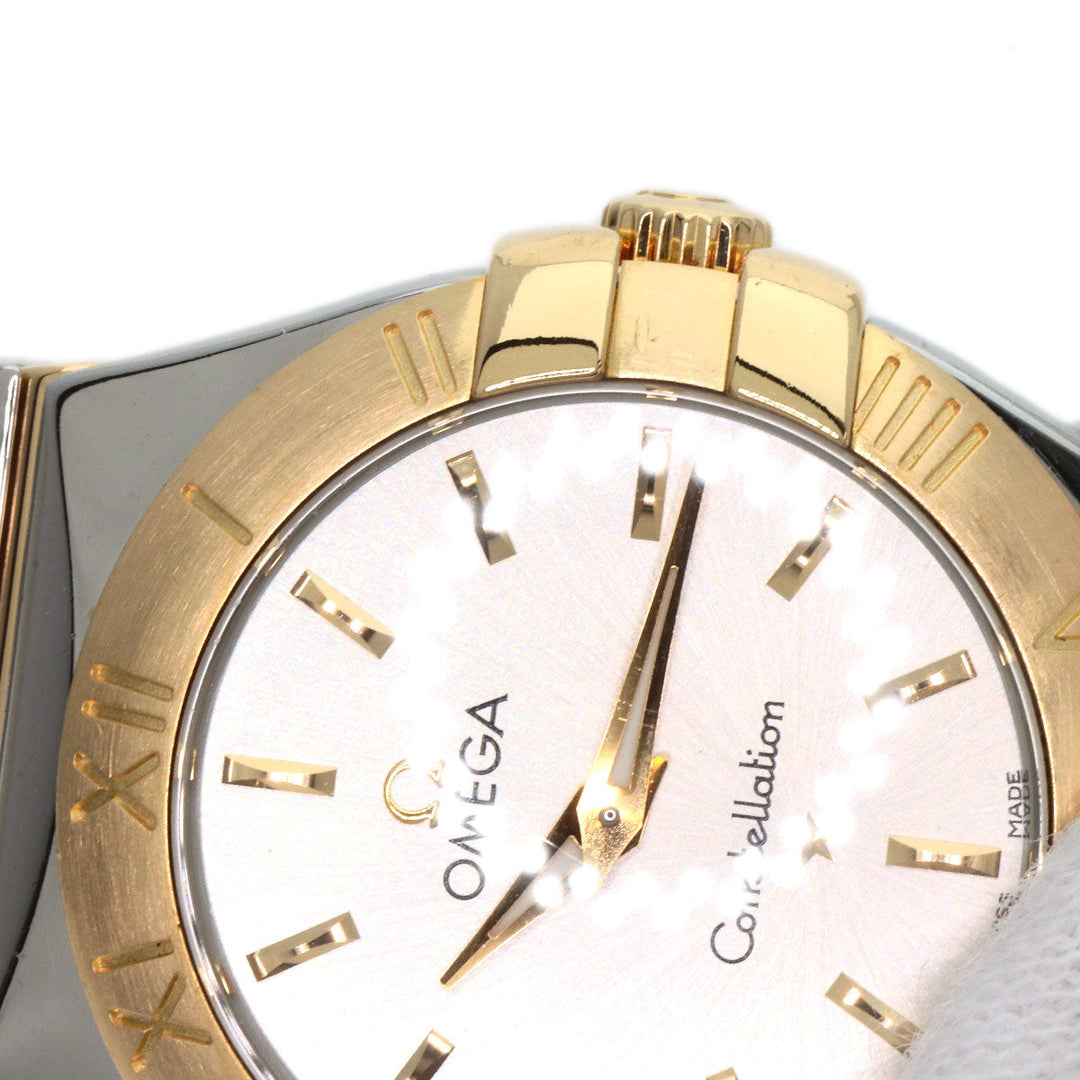 OMEGA Watches Quartz 123.20.27.60.02.004 Stainless Steel , Stainless Steel , K18YG Silver Constellation 1.1 " Silver dial Boys Used Authentic