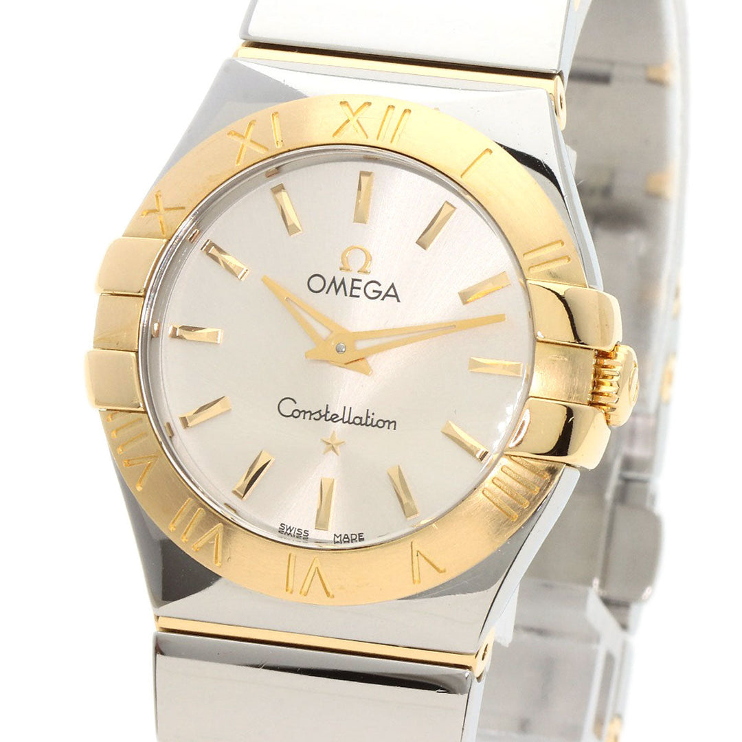 OMEGA Watches Quartz 123.20.27.60.02.004 Stainless Steel , Stainless Steel , K18YG Silver Constellation 1.1 " Silver dial Boys Used Authentic