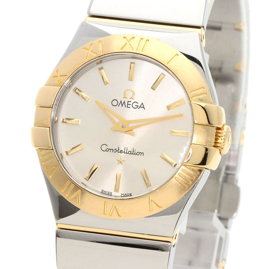 OMEGA Watches Quartz 123.20.27.60.02.004 Stainless Steel , Stainless Steel , K18YG Silver Constellation 1.1 " Silver dial Boys Used Authentic