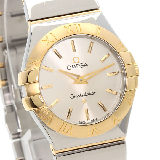OMEGA Watches Quartz 123.20.27.60.02.004 Stainless Steel , Stainless Steel , K18YG Silver Constellation 1.1 " Silver dial Boys Used Authentic