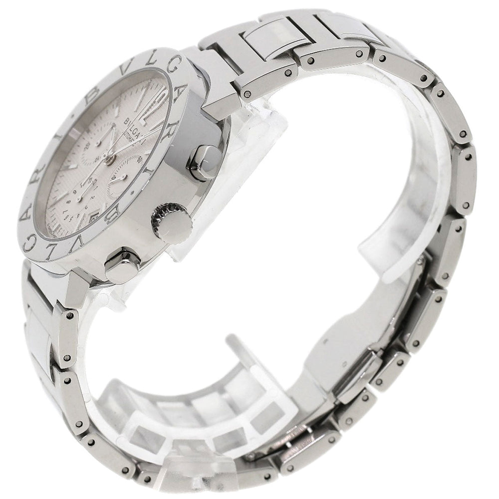 BVLGARI Watches Mechanical Automatic BB38WSSDCH/N Stainless Steel , Stainless Steel Silver Bulgari Bulgari white dial mens Used Authentic