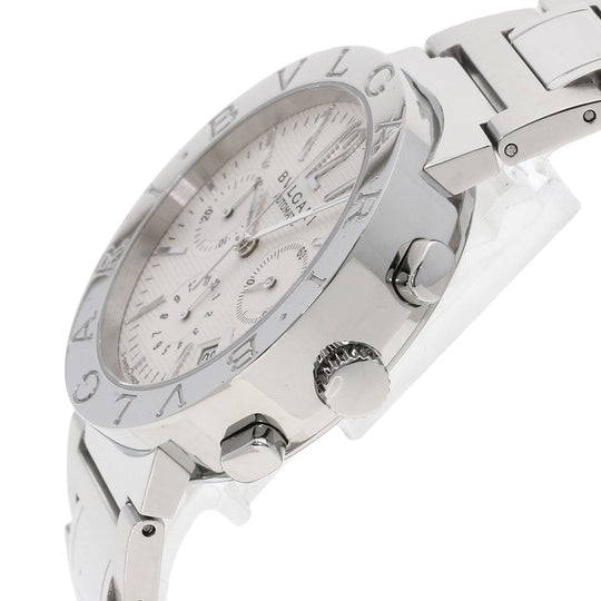 BVLGARI Watches Mechanical Automatic BB38WSSDCH/N Stainless Steel , Stainless Steel Silver Bulgari Bulgari white dial mens Used Authentic