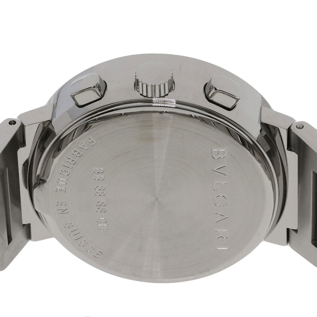 BVLGARI Watches Mechanical Automatic BB38WSSDCH/N Stainless Steel , Stainless Steel Silver Bulgari Bulgari white dial mens Used Authentic