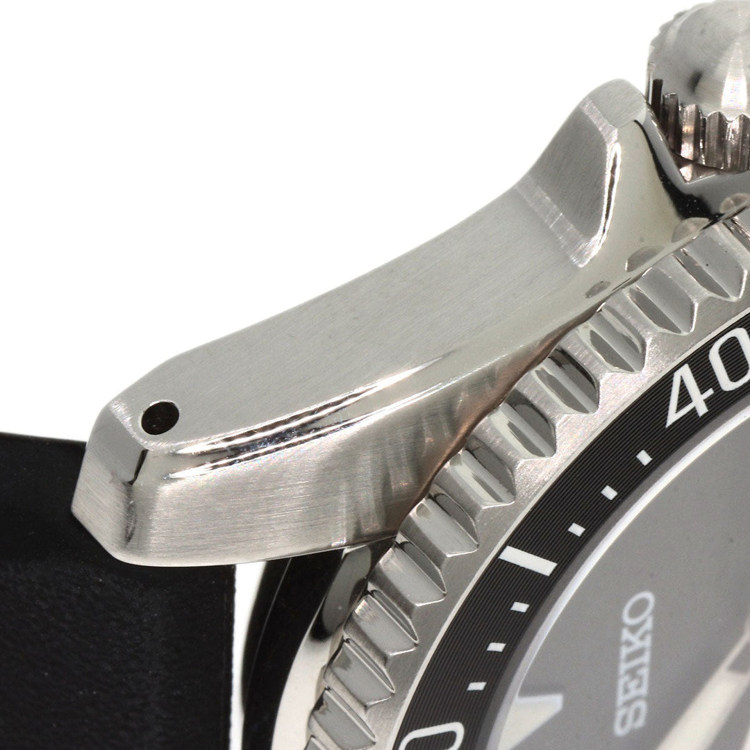 SEIKO Watches Solar Powered SBDN075 V147-0CS0 Stainless Steel Silver Seiko Prospex Divers black dial