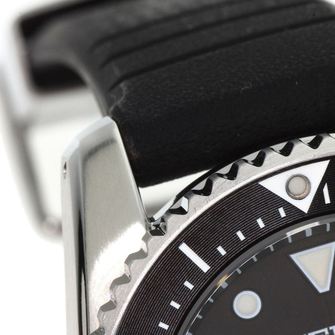 SEIKO Watches Solar Powered SBDN075 V147-0CS0 Stainless Steel Silver Seiko Prospex Divers black dial