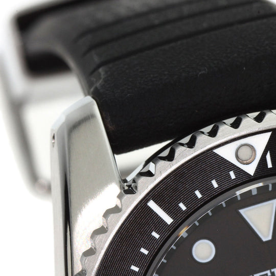 SEIKO Watches Solar Powered SBDN075 V147-0CS0 Stainless Steel Silver Seiko Prospex Divers black dial