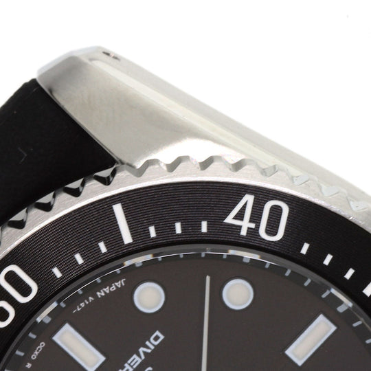 SEIKO Watches Solar Powered SBDN075 V147-0CS0 Stainless Steel Silver Seiko Prospex Divers black dial