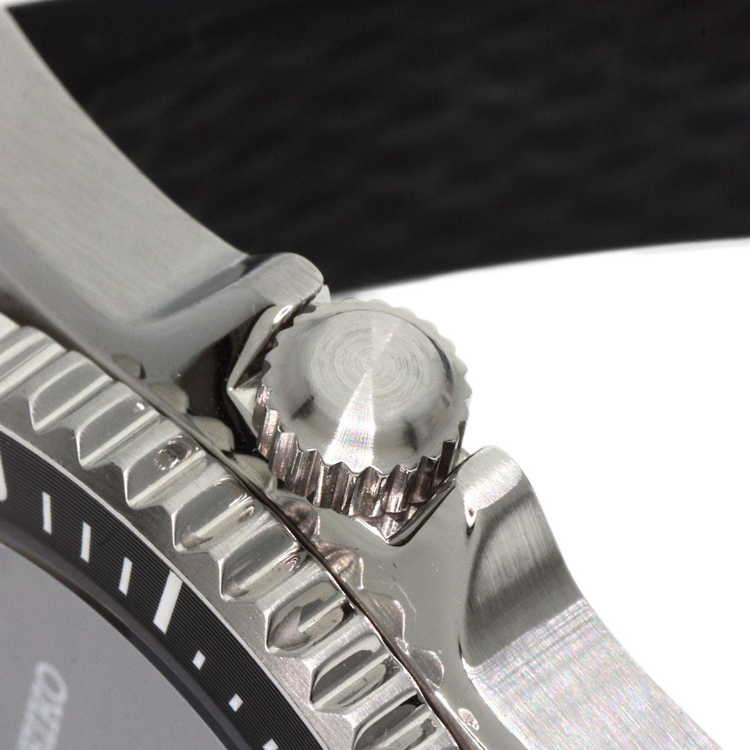 SEIKO Watches Solar Powered SBDN075 V147-0CS0 Stainless Steel Silver Seiko Prospex Divers black dial