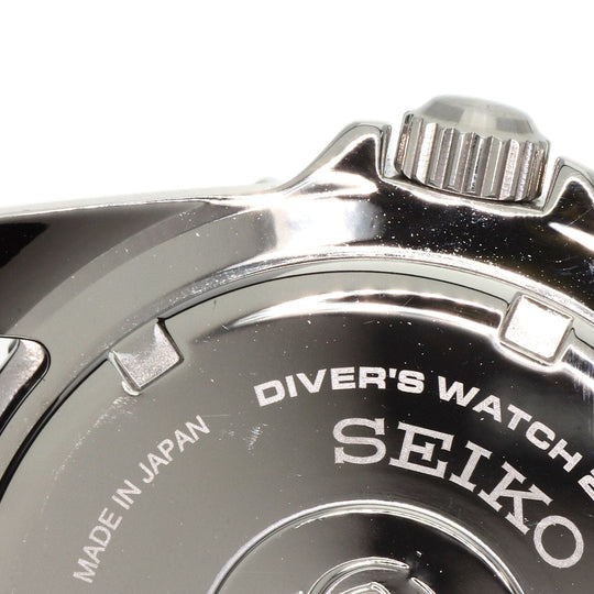 SEIKO Watches Solar Powered SBDN075 V147-0CS0 Stainless Steel Silver Seiko Prospex Divers black dial