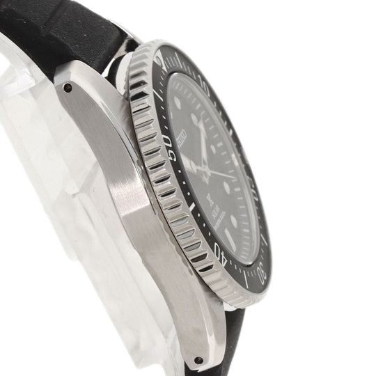 SEIKO Watches Solar Powered SBDN075 V147-0CS0 Stainless Steel Silver Seiko Prospex Divers black dial