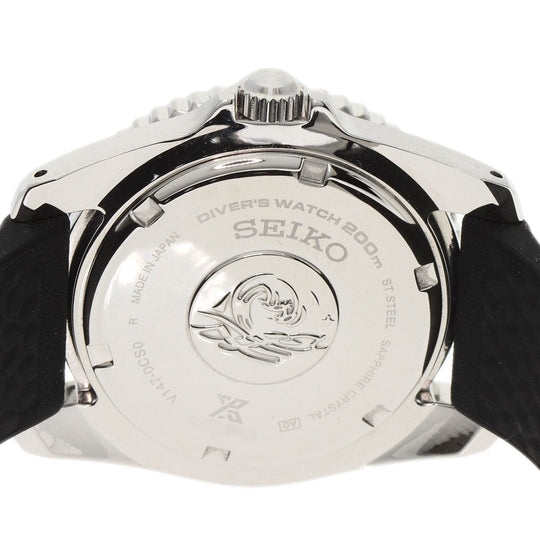 SEIKO Watches Solar Powered SBDN075 V147-0CS0 Stainless Steel Silver Seiko Prospex Divers black dial