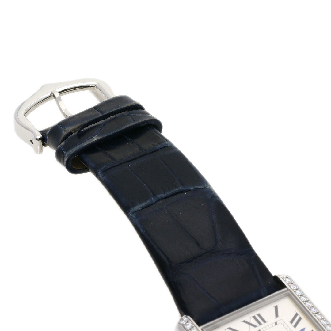 CARTIER Watches Quartz W4TA0017 Stainless Steel, Leather Silver tank mast LM Silver dial Women Used Authentic
