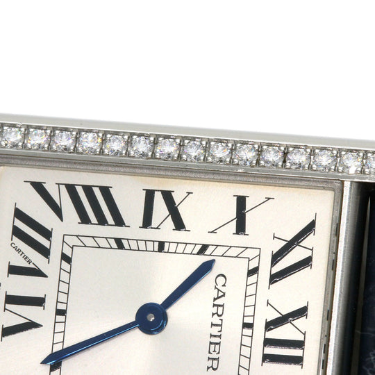 CARTIER Watches Quartz W4TA0017 Stainless Steel, Leather Silver tank mast LM Silver dial Women Used Authentic
