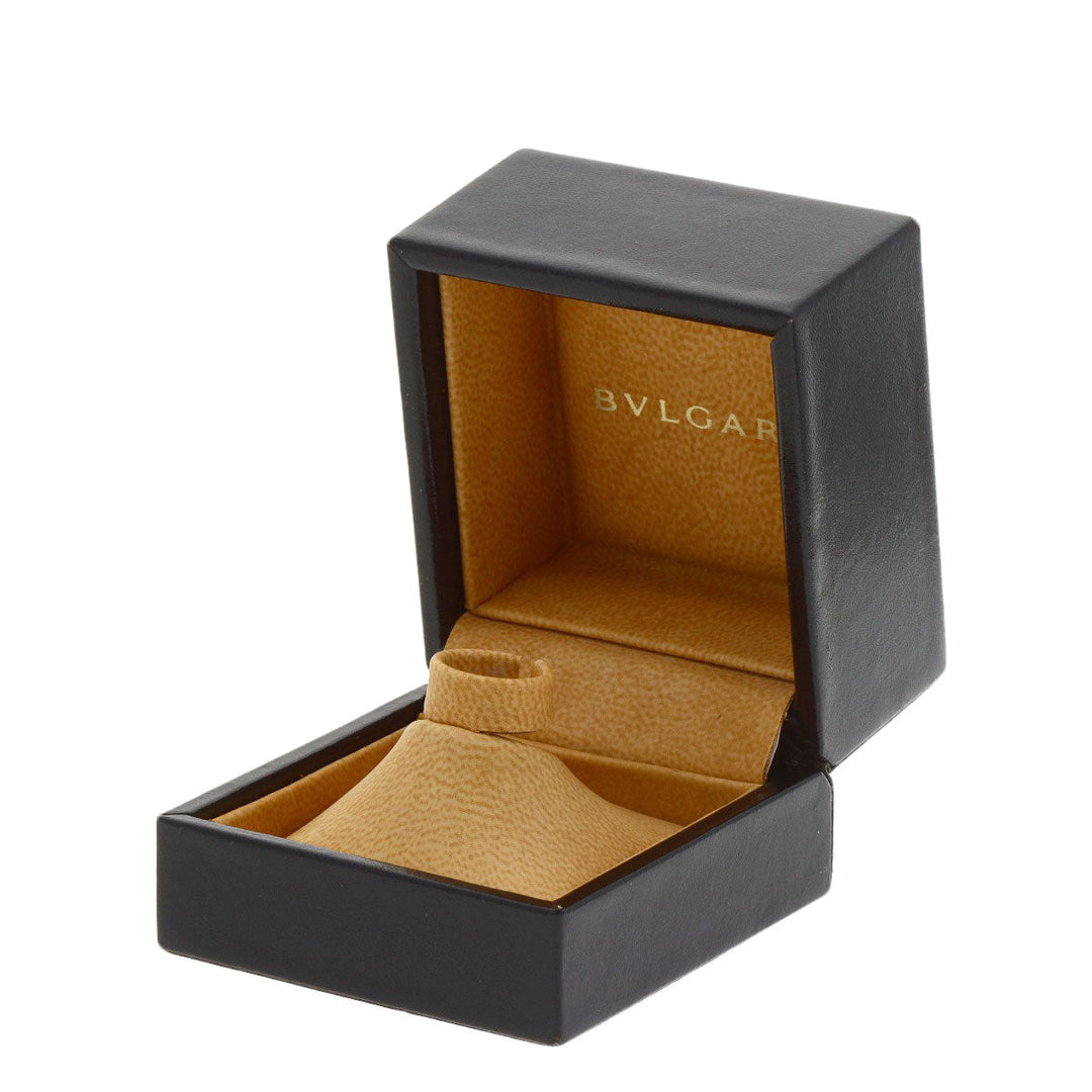 BVLGARI Ring 18K Yellow Gold gold Parentesi Open Diamond #51 Women Used Authentic