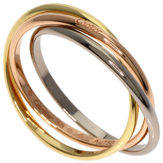 CARTIER Ring 18K Yellow Gold gold Trinity Small #53
