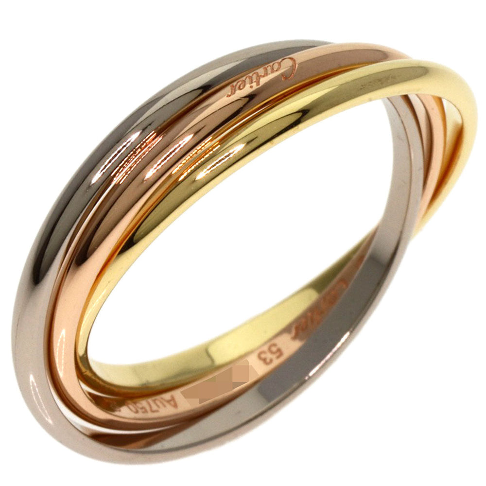 CARTIER Ring 18K Yellow Gold gold Trinity Small #53
