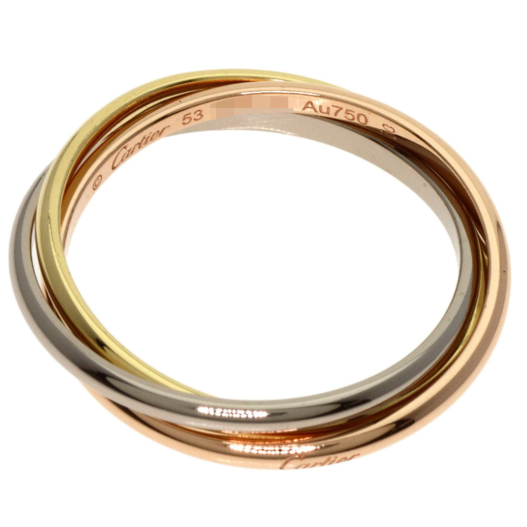 CARTIER Ring 18K Yellow Gold gold Trinity Small #53
