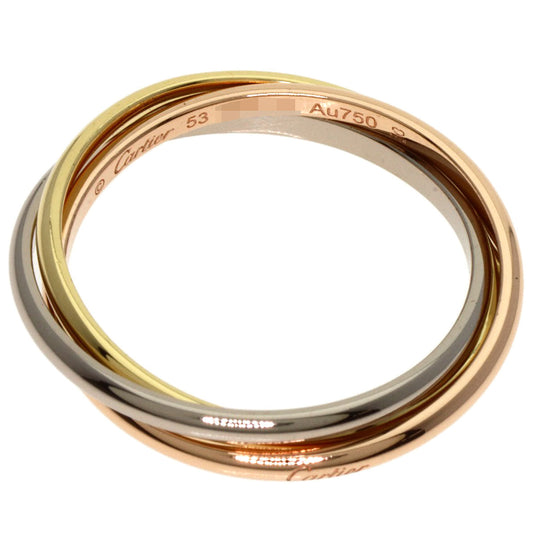 CARTIER Ring 18K Yellow Gold gold Trinity Small #53
