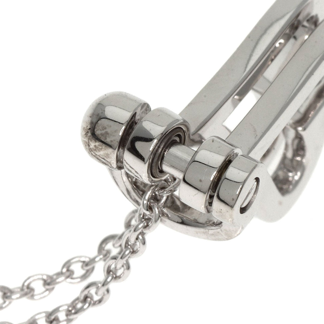 WALTHAM Necklace K18WG Silver Swing Spade Diamond
